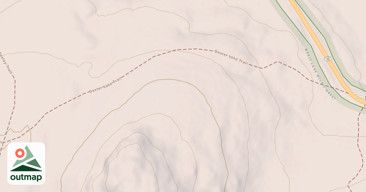 Map of Dexter Lake Trail