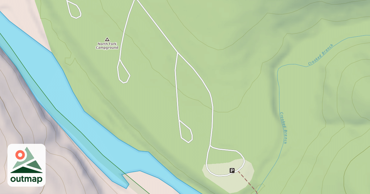 Map of NORTH FORK PINE LOOP