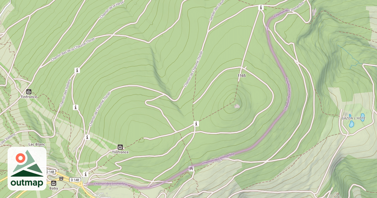 Map of Chemin des Immerlins