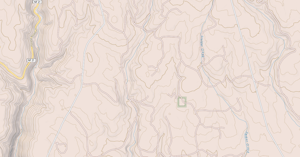 Map preview of USFS National Forest System Roads {79A4B58A-C60B-4550-9238-BB3FC729AABD}