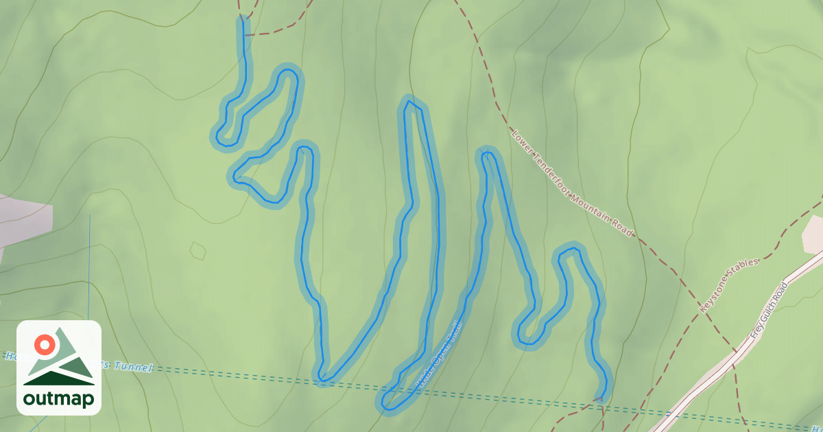 Map of Wide Open Trail