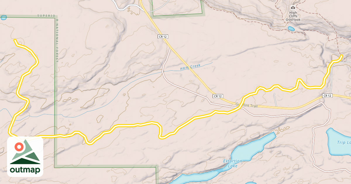 Map of North Star Trail