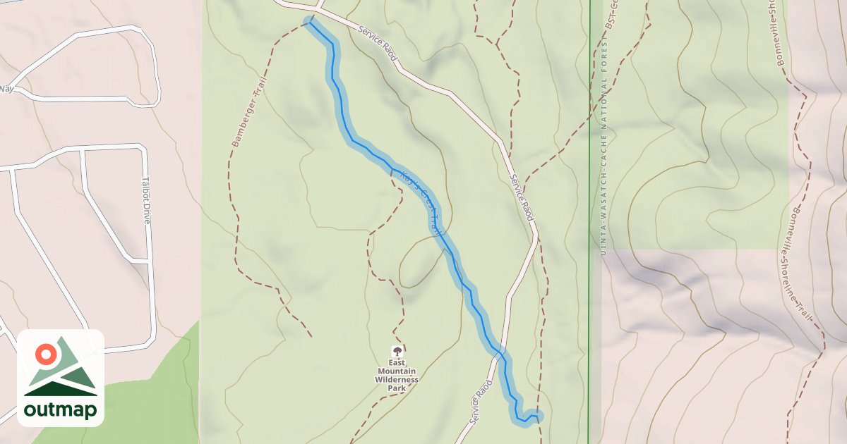 Map of Kay's Crest Trail