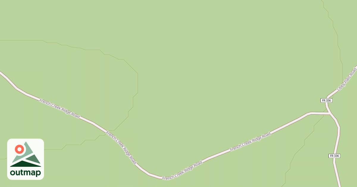 Map of FRENCH CREEK RIDGE ROAD
