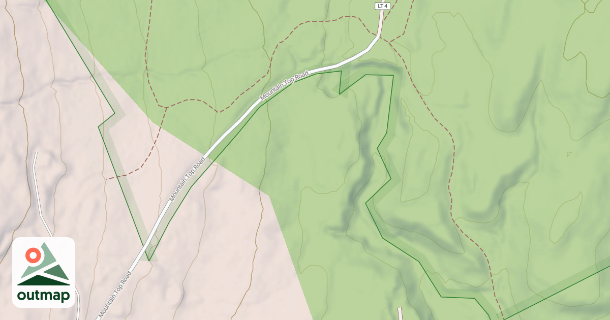 Map of Hewitt Brook