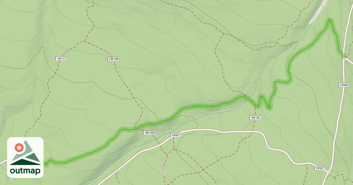Map of Beaver Tail Trail