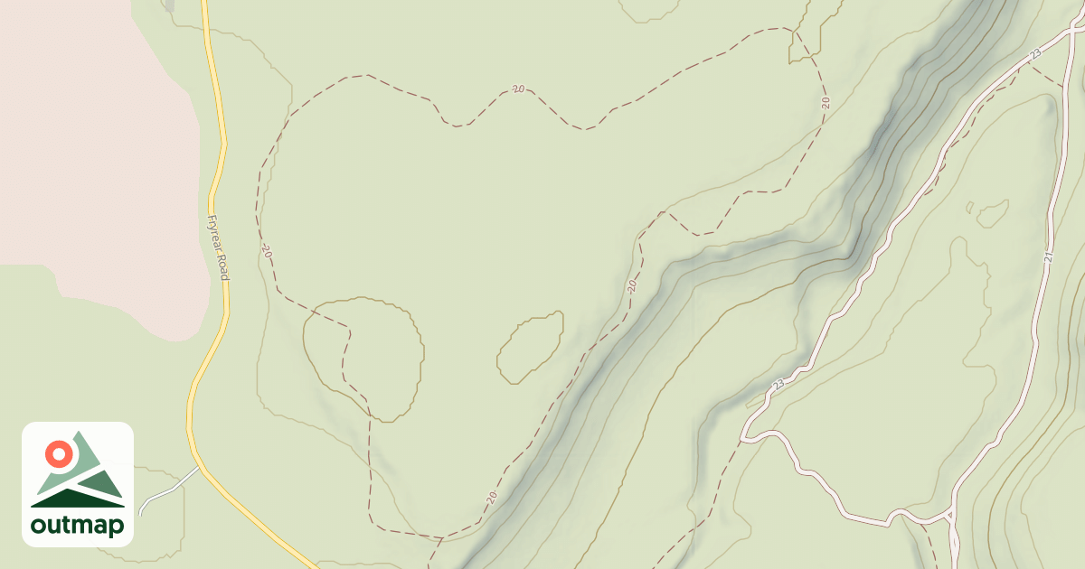 Map of Cline Buttes Tr 20