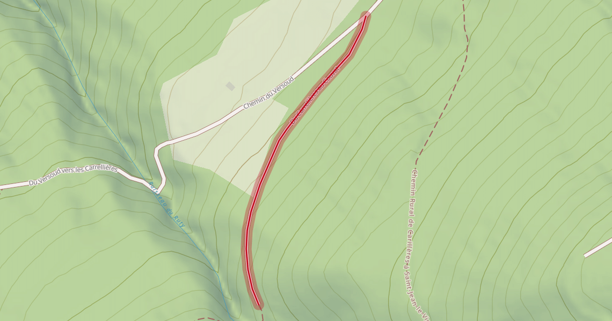 Map preview of Du Carrelières au Couvat