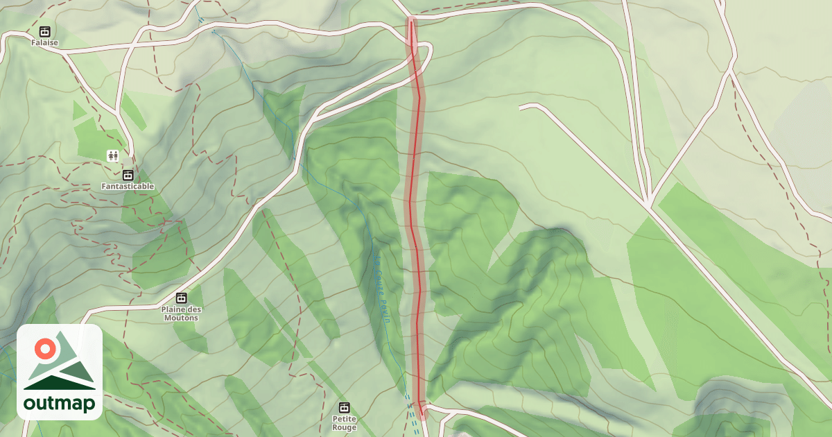 Map of Stade de slalom Desdames