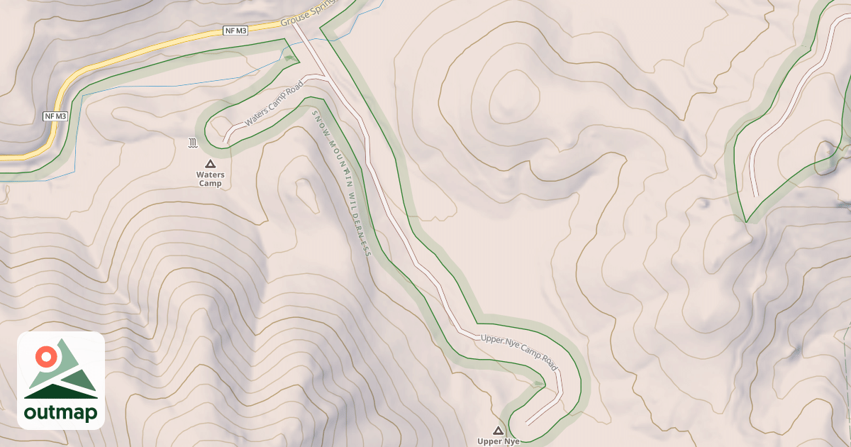 Map of UPPER NYE CAMP