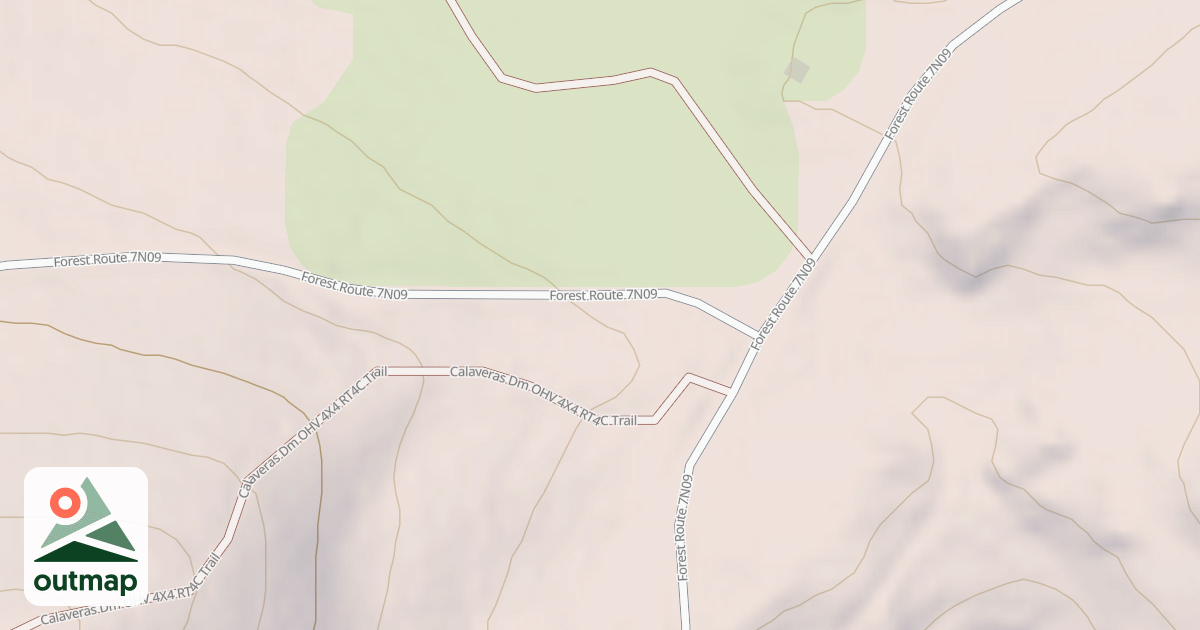 Map of USFS Motor Vehicle Use Map Roads {C87F63EF-D30A-42A8-9F85-48C64F2C4B86}