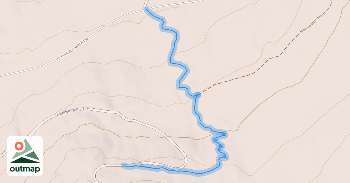 Map of Captain Norris Climb