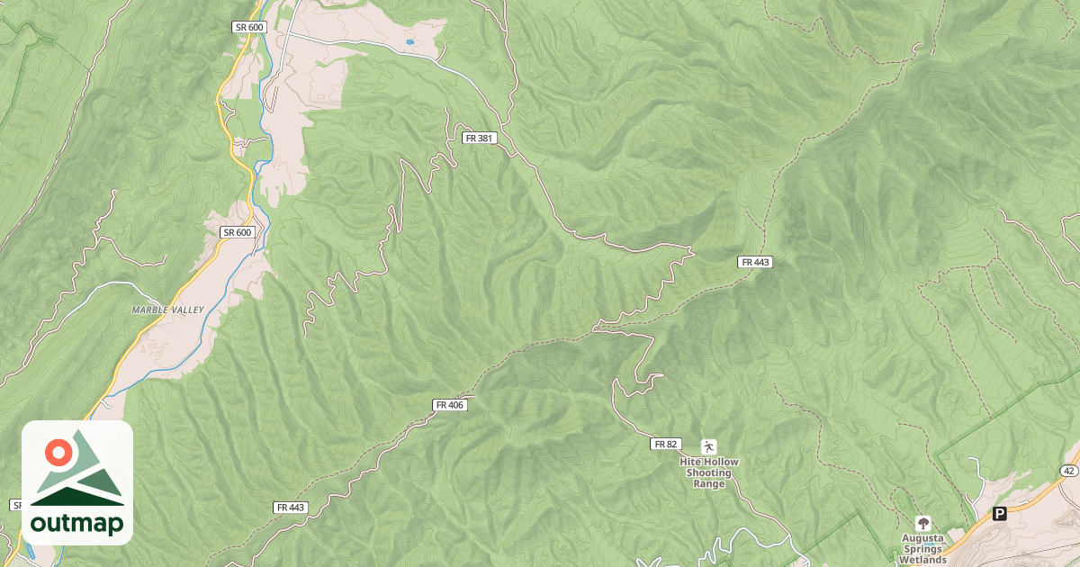 Map of HITE HOLLOW