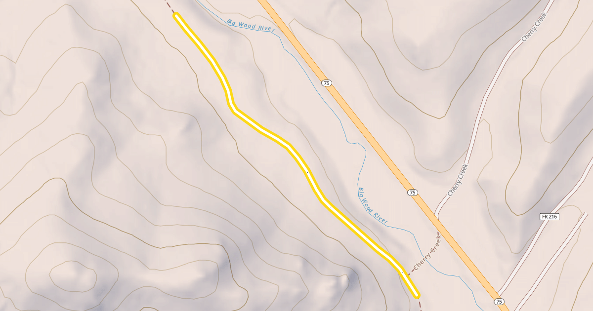 Map preview of Harriman Trail
