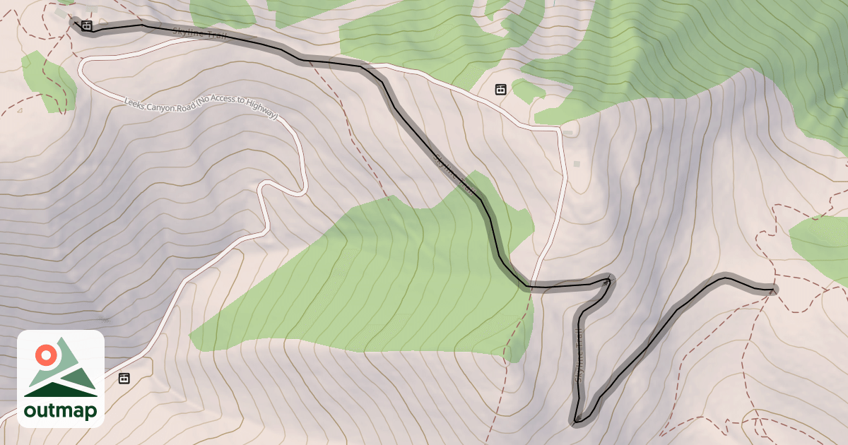 Map of Skyline Trail
