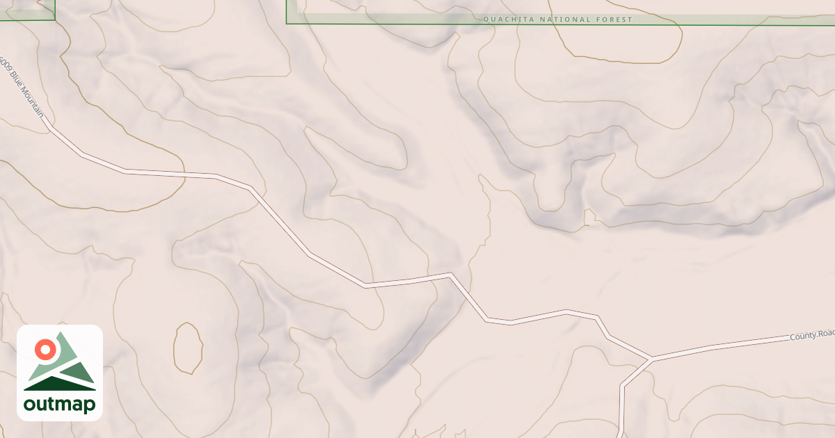 Map of BLUE MOUNTAIN