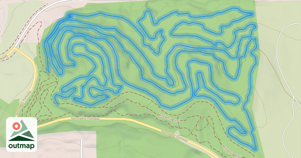 Map of Girl Scout Trail