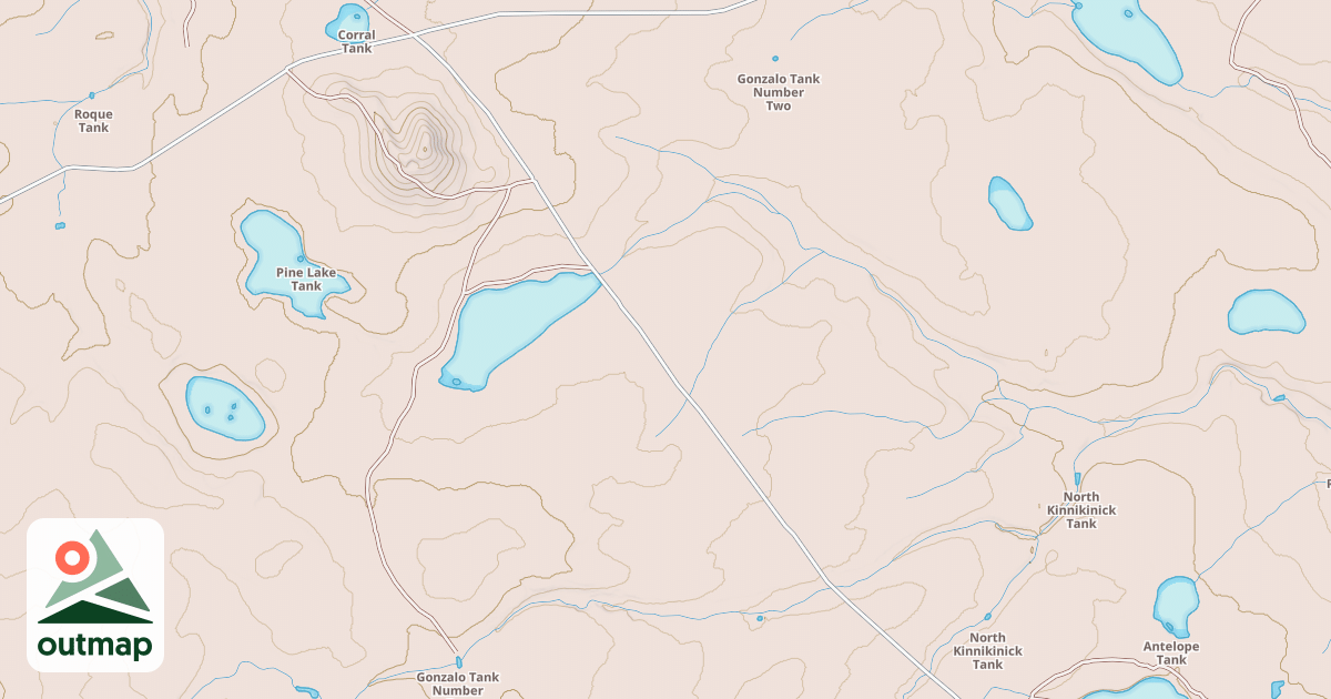 Map of ANDERSON MESA