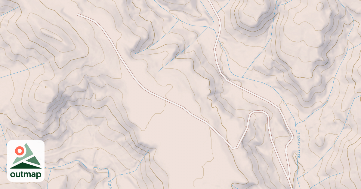 Map of SOUTH TURKEY CRK