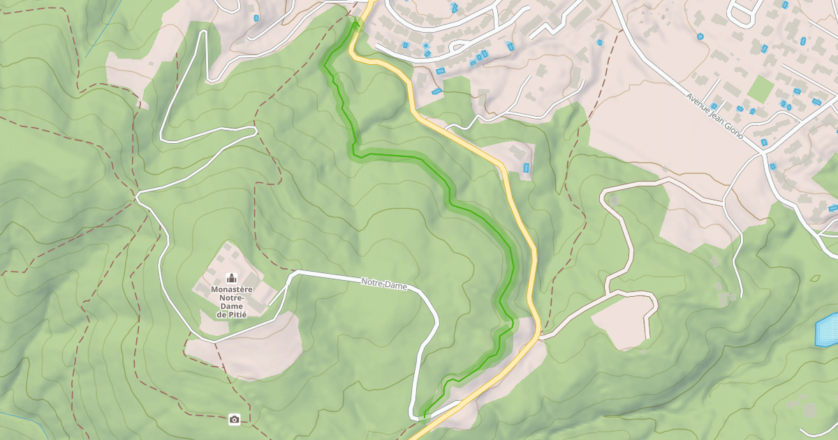 Map preview of Sentier Botanique des 25 Ponts