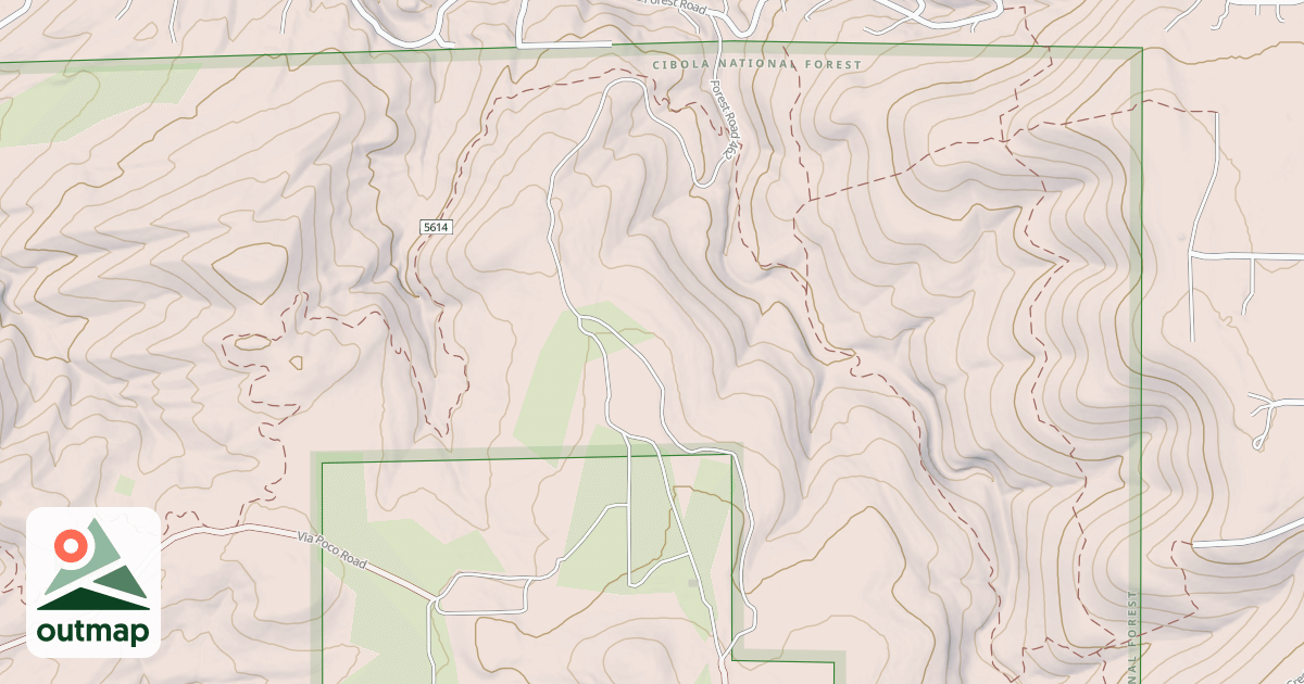 Map of CHAMISO CANYON