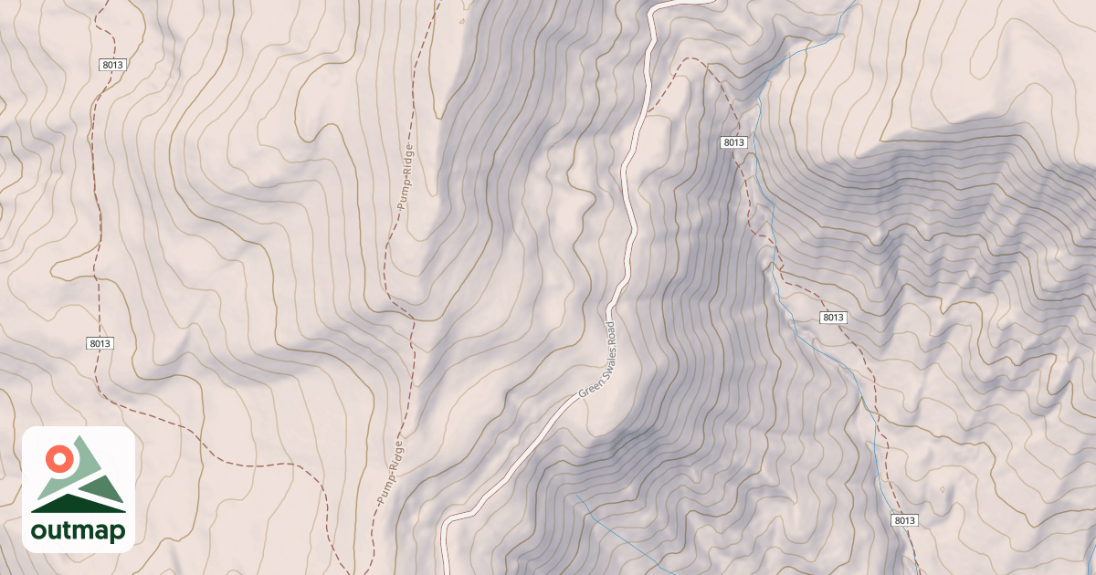 Map of GREEN SWALES