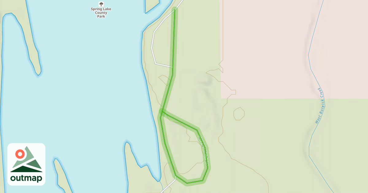 Map of Spring Lake Trails