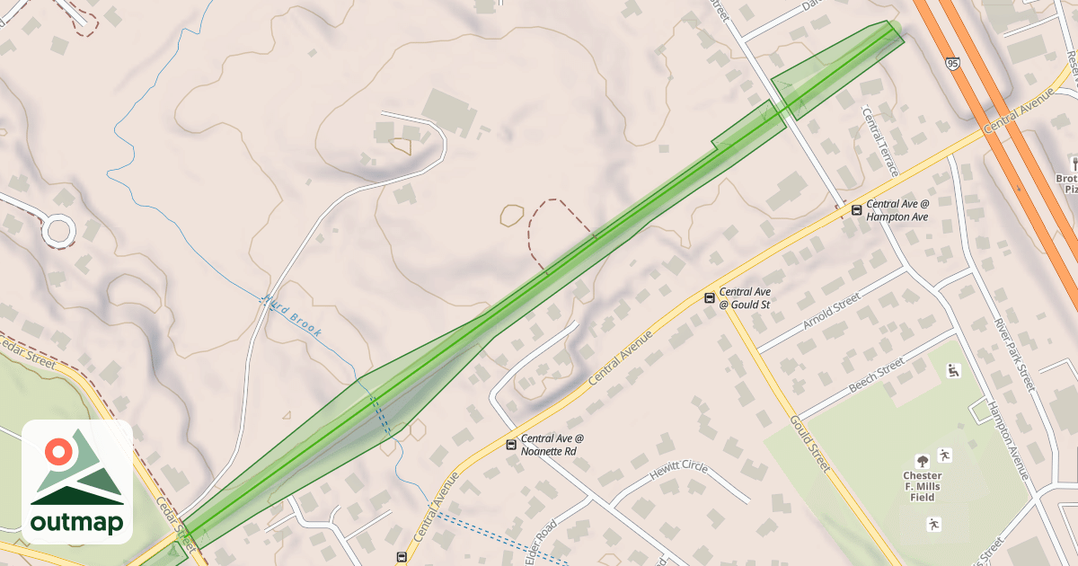 Map of Sudbury Aqueduct Trail