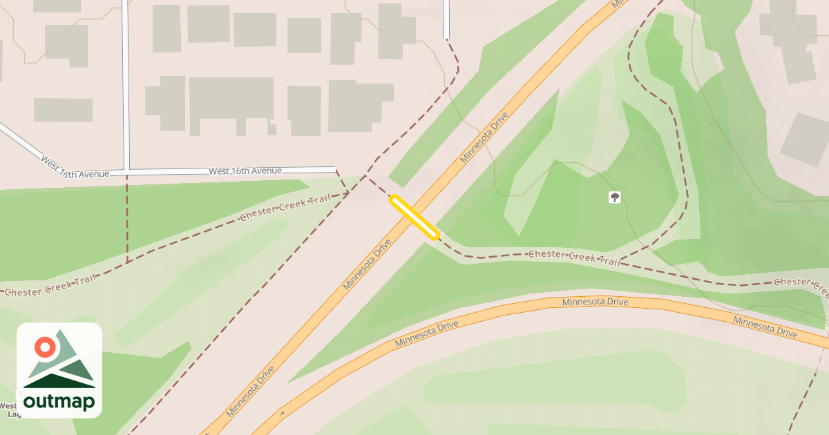 Map of Chester Creek Trail