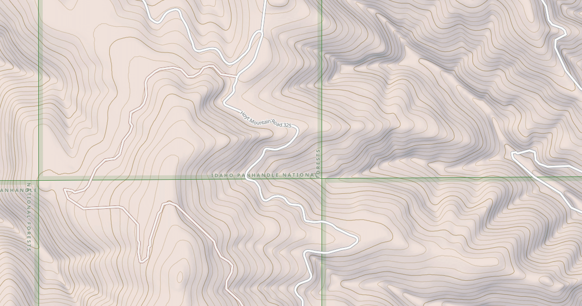 Map preview of HOYT MOUNTAIN