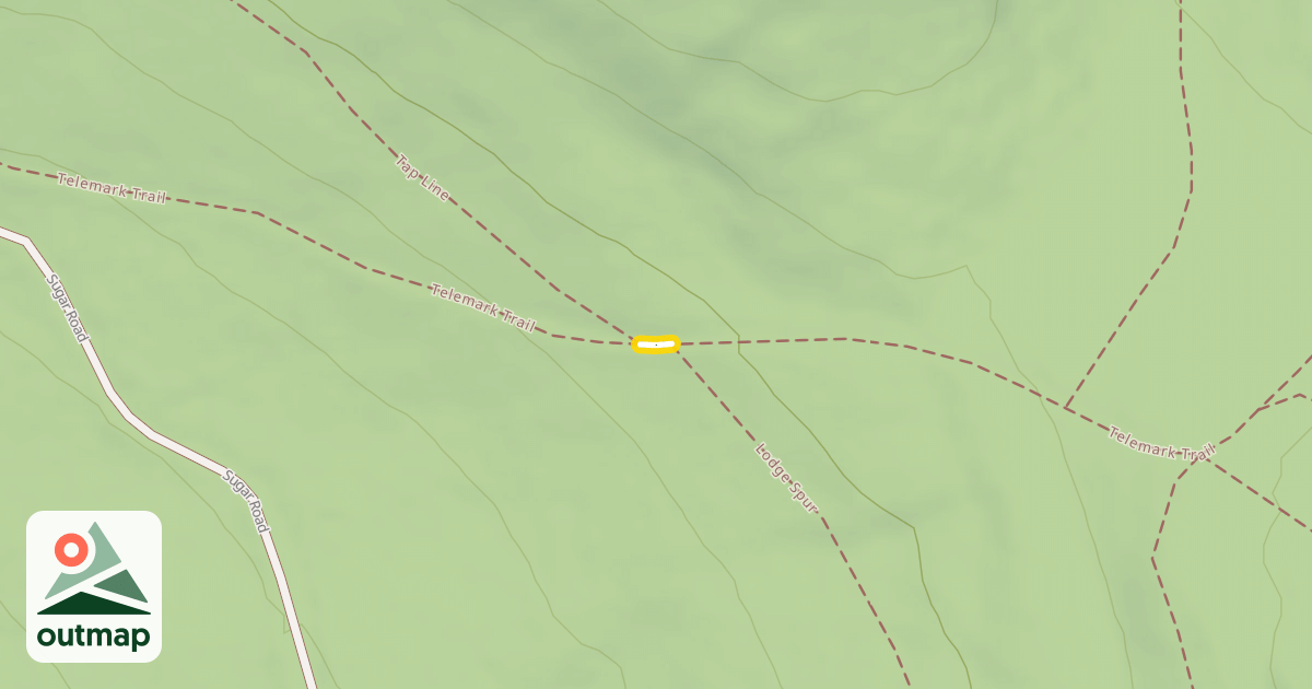 Map of Telemark Trail