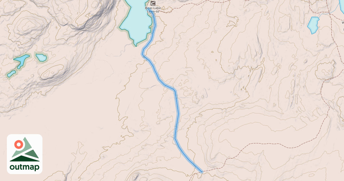 Map of Bear Lake Trail