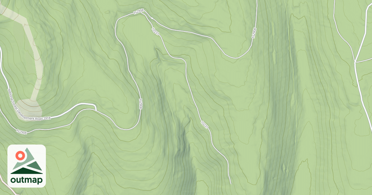 Map of EAST PEACOCK