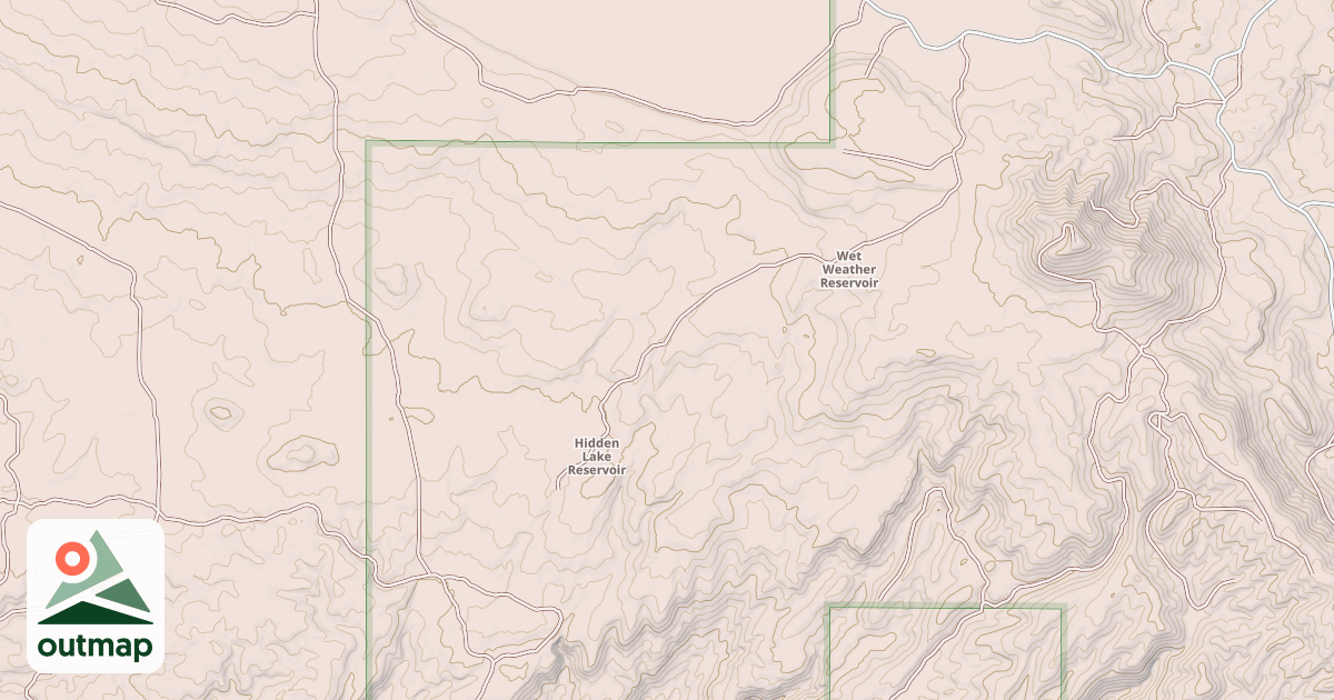 Map of HIDDEN RESERVOIR