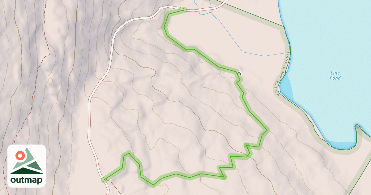 Map of Town Line Pond Trail