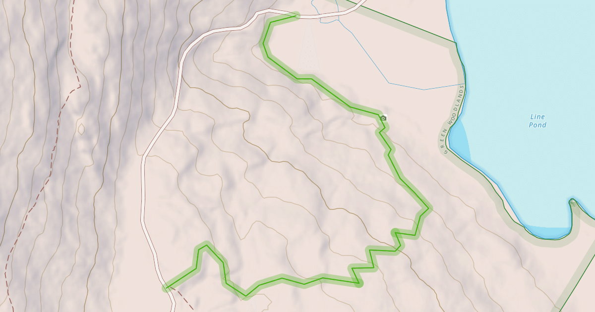 Map preview of Town Line Pond Trail