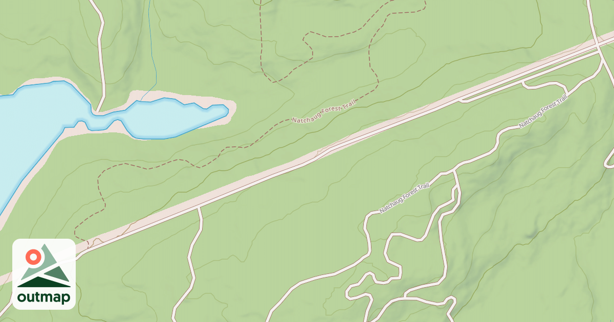 Map of Natchaug Forest Trail