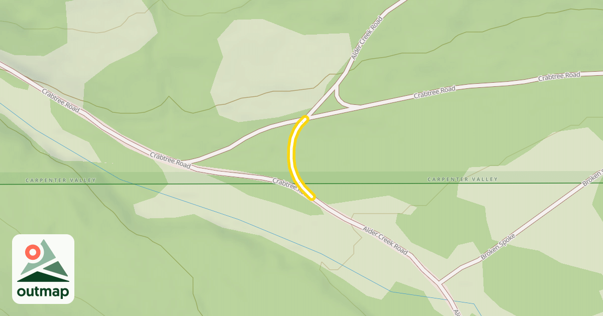 Map of Alder Creek Road