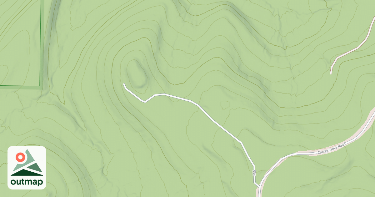 Map of MUDDY BRANCH