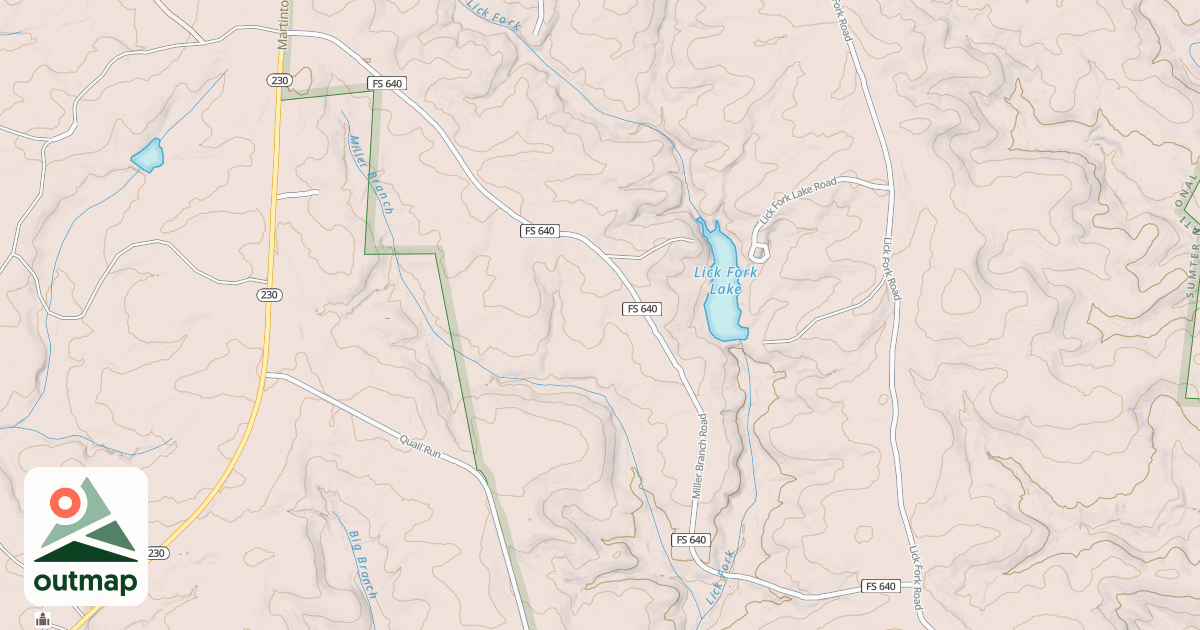 Map of MILLER BRANCH