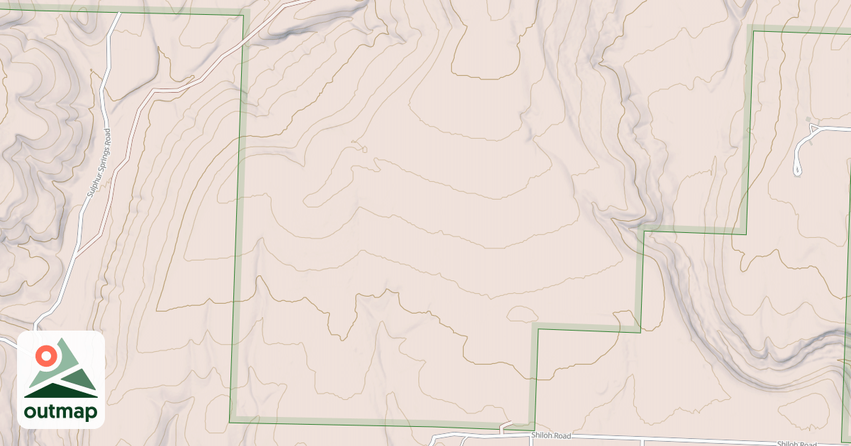 Map of SULPHUR HOLLOW SOUTH