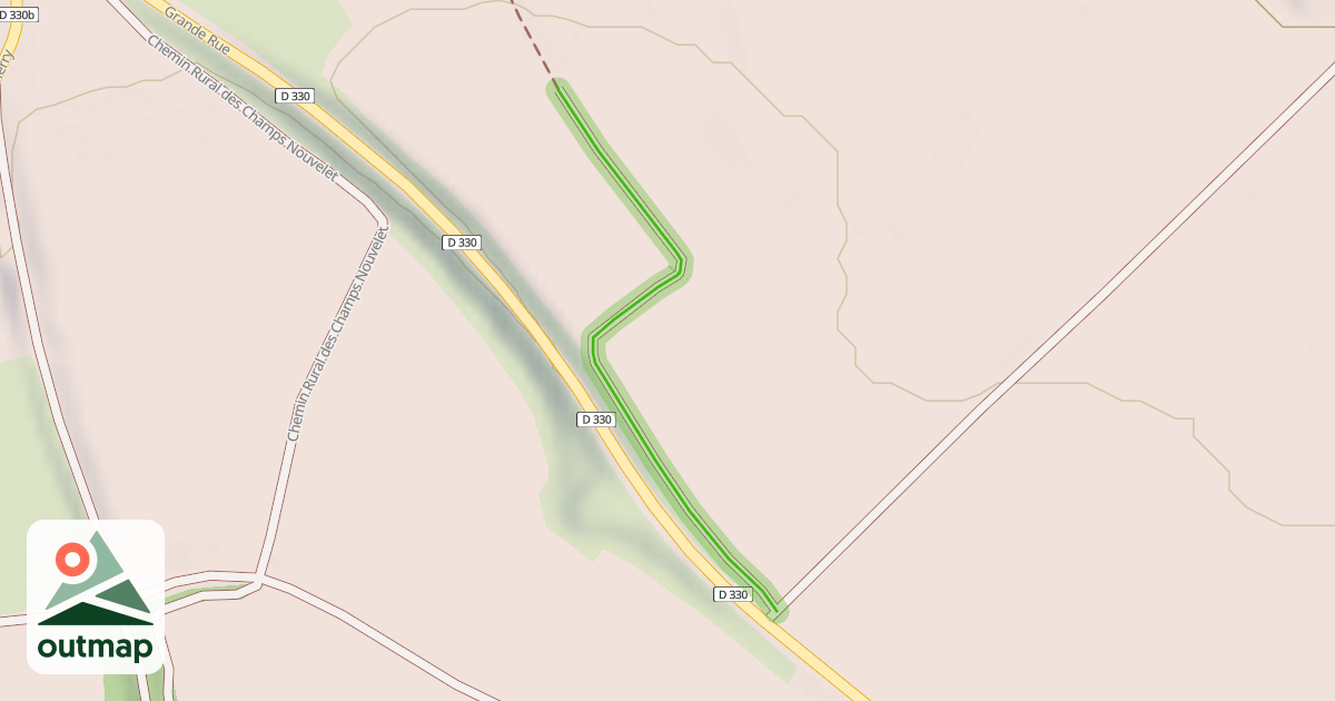 Map of Petit Sentier Rural des Champs Nouvelet