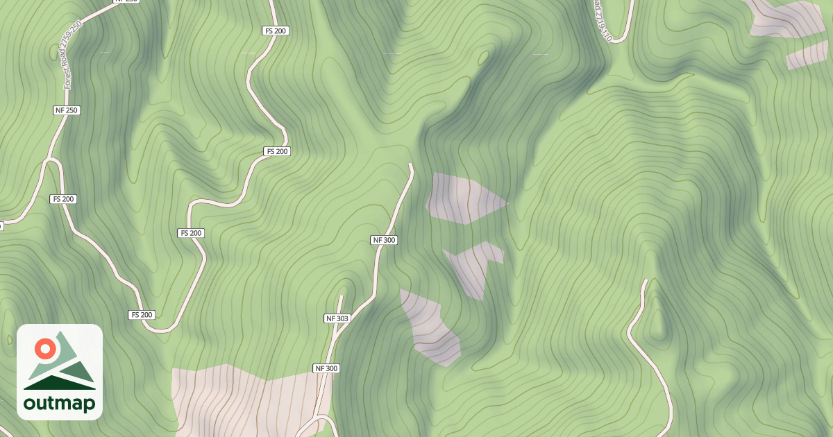 Map of USFS Motor Vehicle Use Map Trails 15441