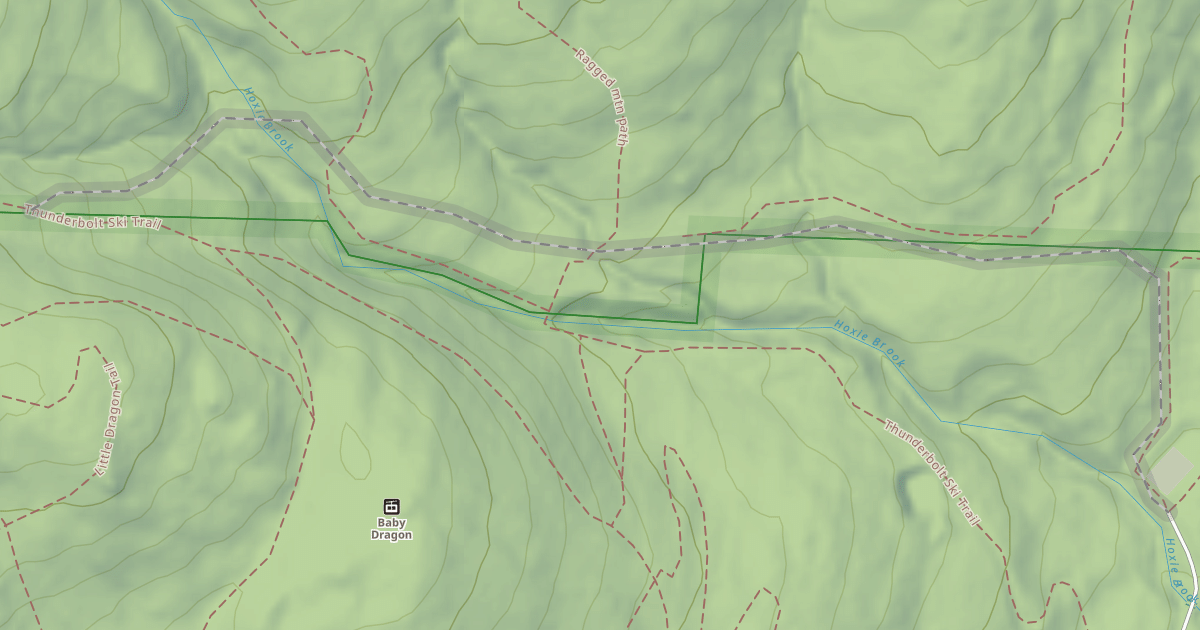 Map preview of Old Thunderbolt Trail