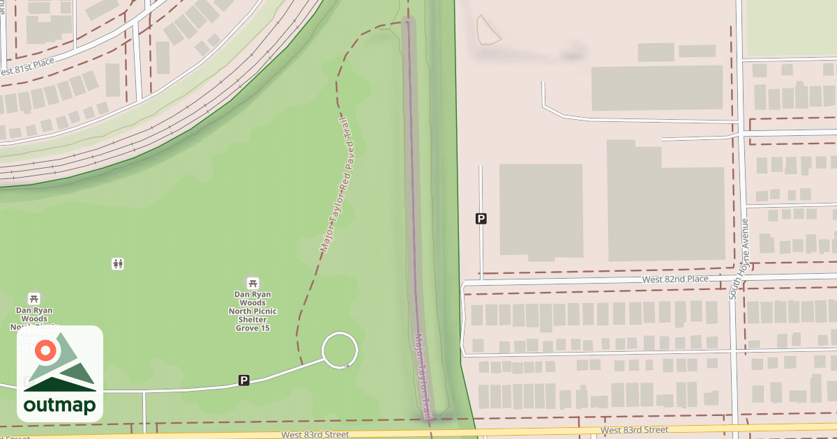 Map of Major Taylor Trail