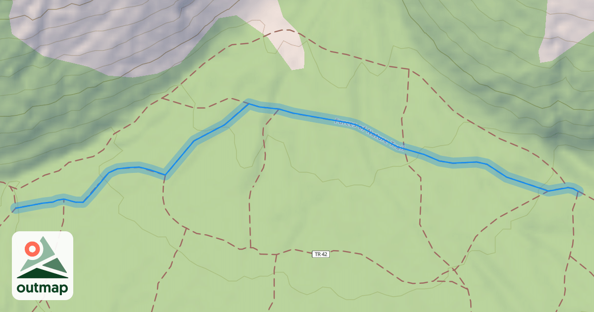 Map of Forces of Nature Trail