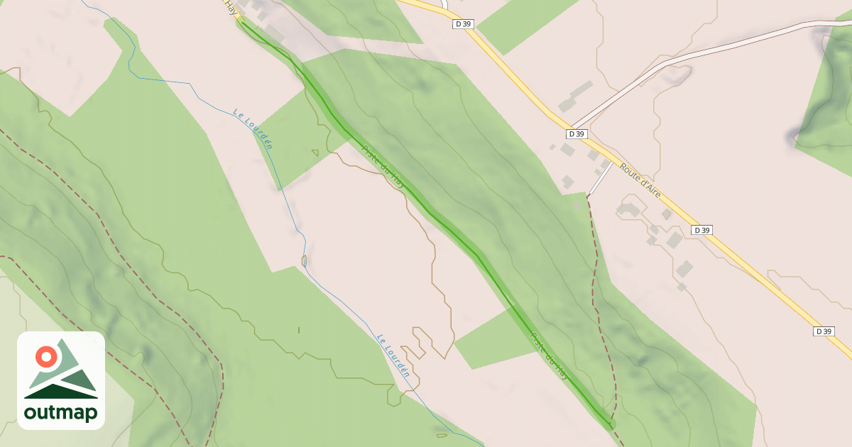 Map of Piste du Hay