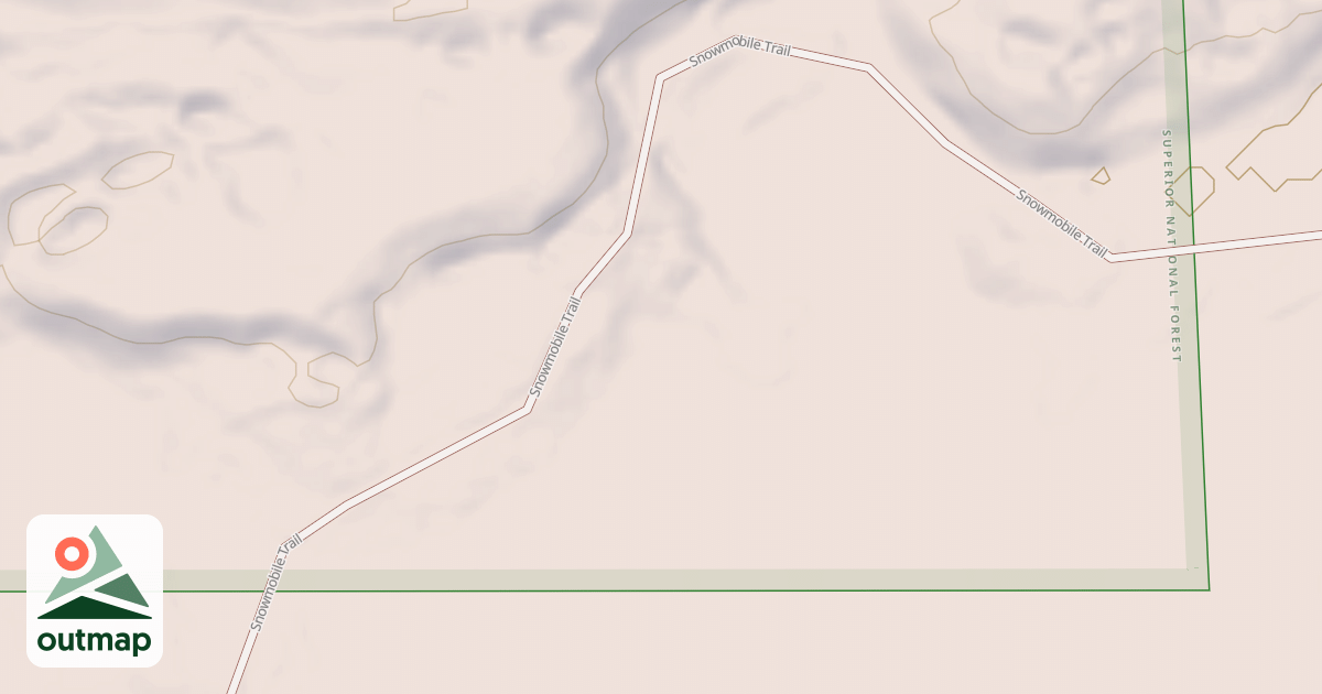 Map of EXPRESSWAY SNOWMOBILE ROUTE