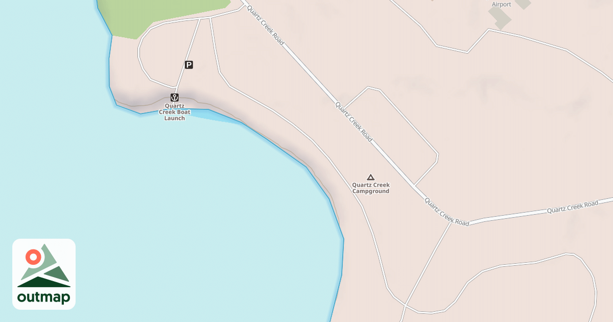 Map of QUARTZ CREEK CG WEST LOOP RD