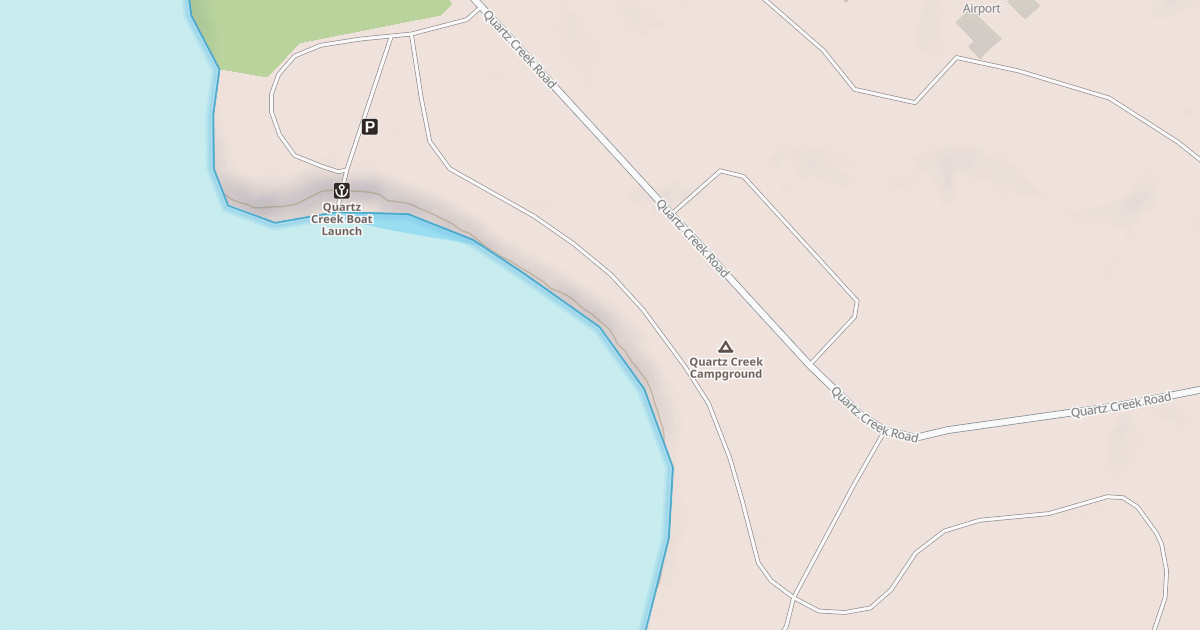 Map preview of QUARTZ CREEK CG WEST LOOP RD